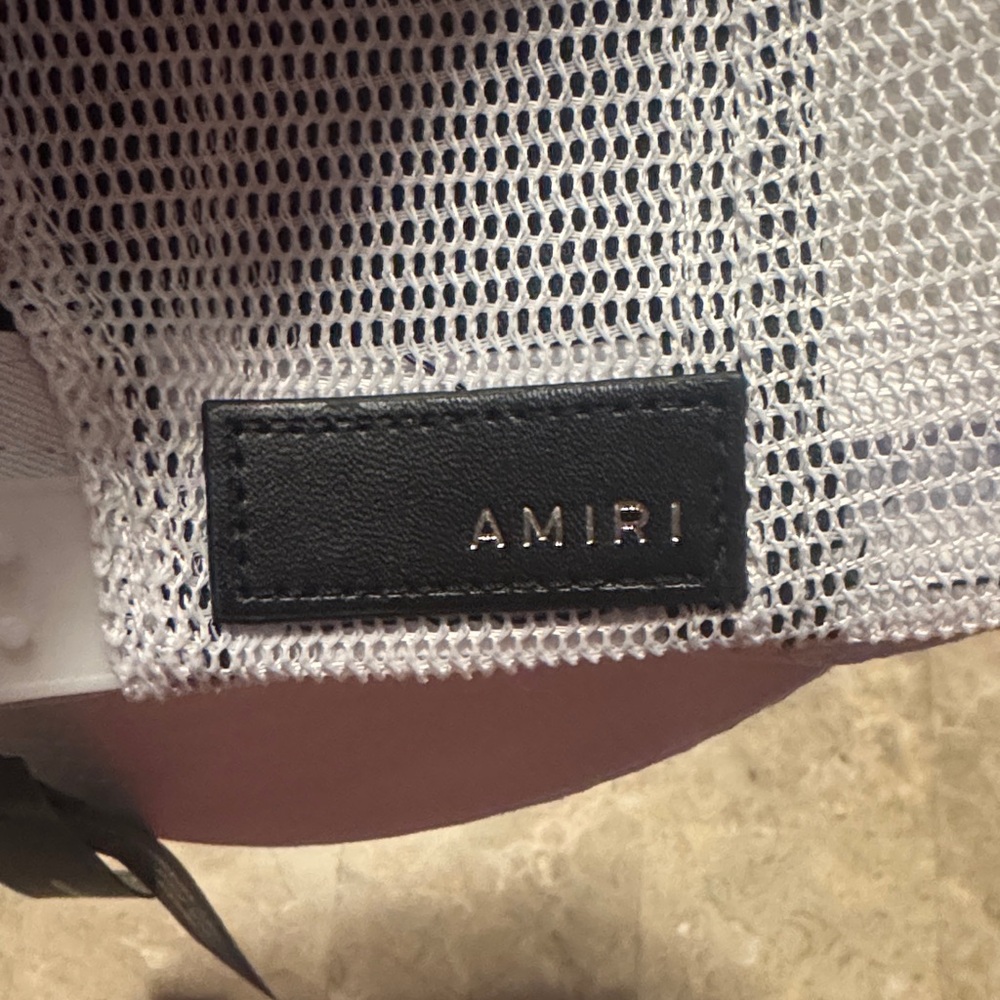 AMIRI White Cap with Black Emblem - Picture 2 of 3